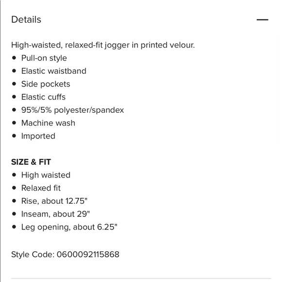 💥2/$60💥 NWT Velour Joggers - Picture 8 of 8